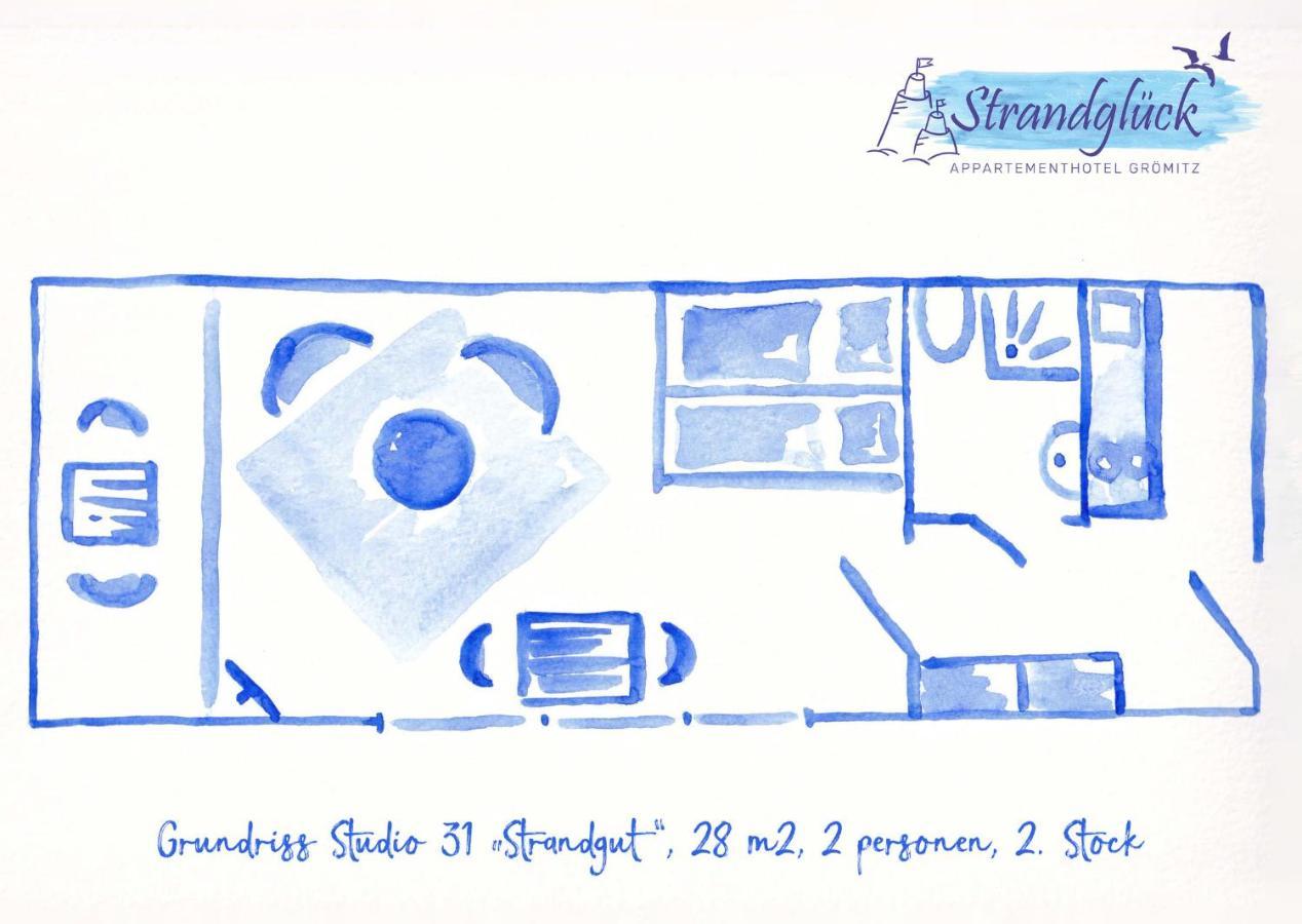 Studio 31 "Strandgut" Apartment Groemitz Luaran gambar